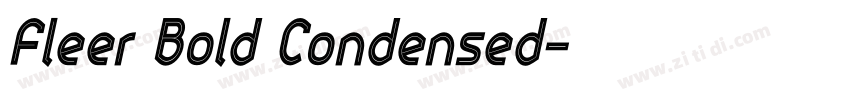 Fleer Bold Condensed字体转换